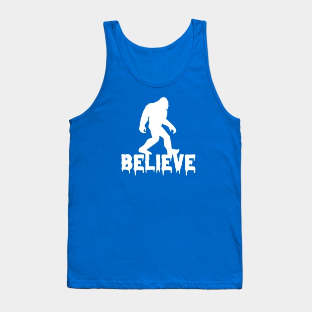 Bigfoot Believe Tank Top by jverdi28